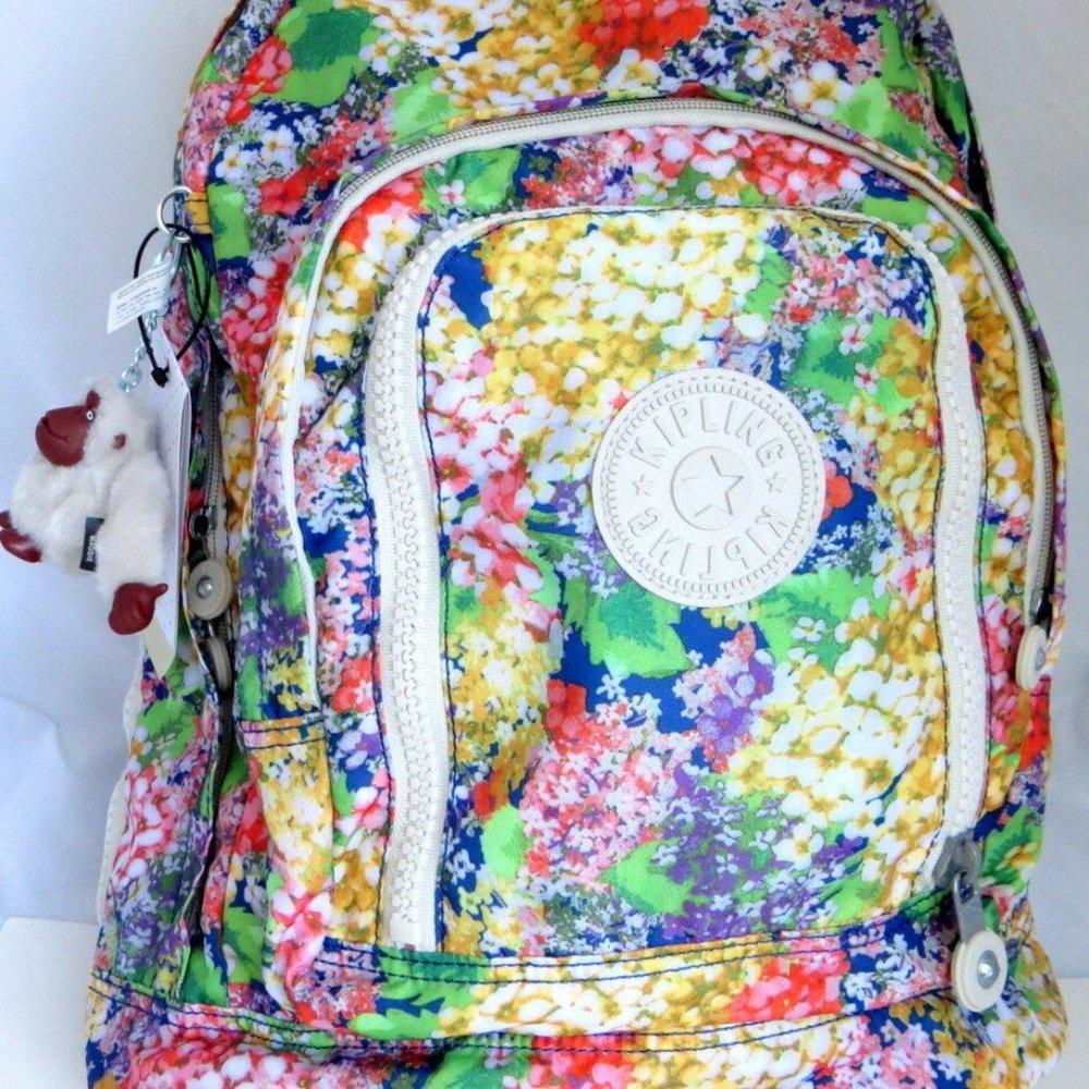 New w Tag Kipling Hiker Large Backpack garden party